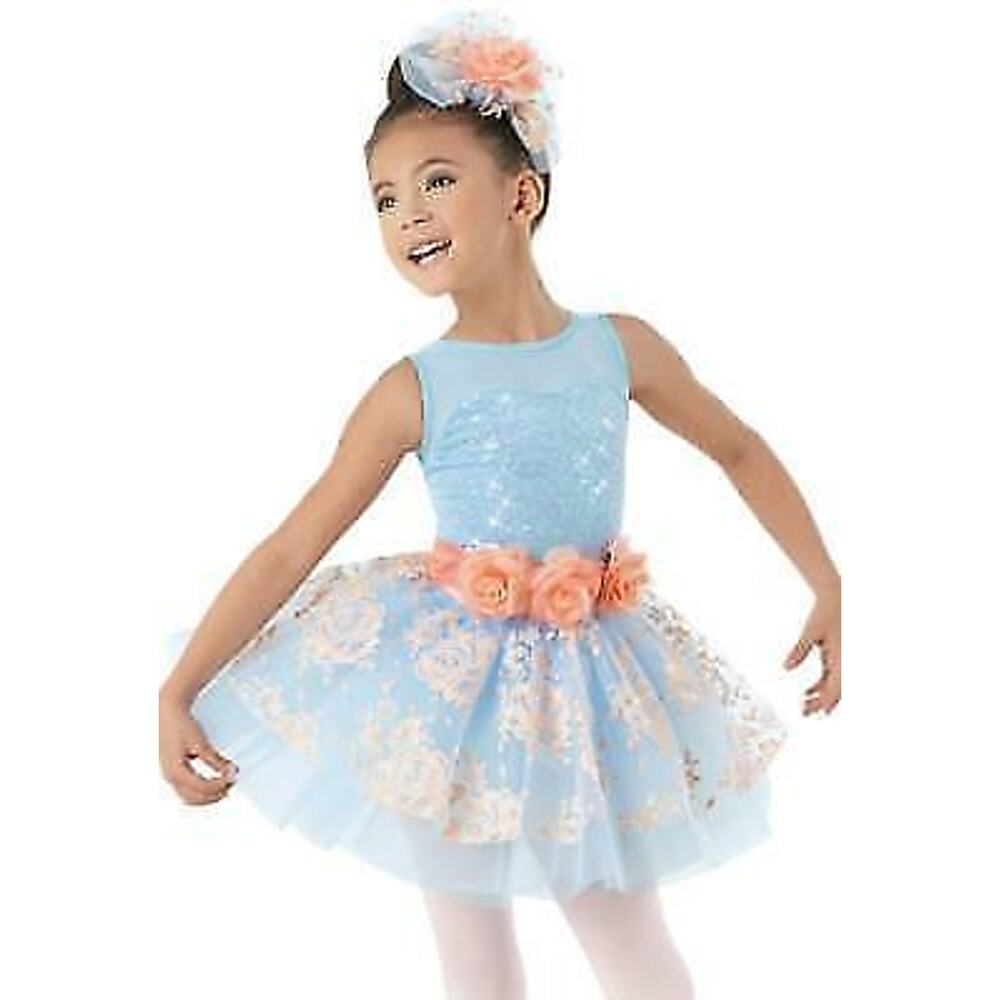 Dance Costume Weissman 9318 Small Child Ballet Tutu Ballet YAGP Sequin